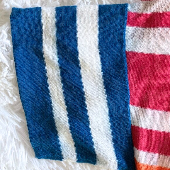 ✨SUMMER SALE✨ Rainbow Stripped Maxi T-Shirt Dress - Medium - Picture 5 of 6